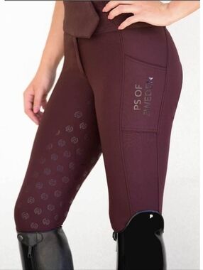 PS Of Sweden Brooklyn Full Grip Riding Tights In Wine EUC 10/12 (Run Slim)